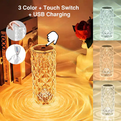 USB Touch Crystal Night Light